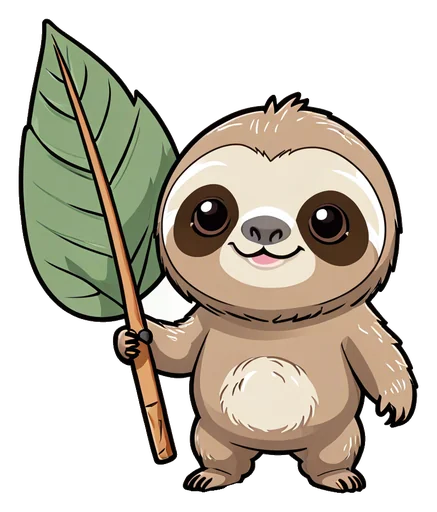 Grey sloth (stand-in for the Nap Monk)
