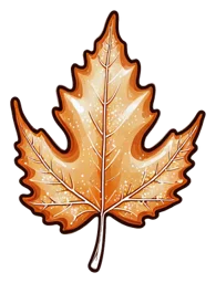 A candied leaf